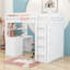 Lit mezzanine 3 tiroirs avec bureau Garip par Harriet Bee-319989513