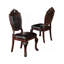 Table de salle à manger classique classique et 4 chaises d'appoint brun 5 pièces