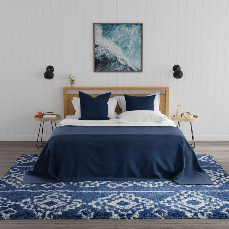 Simervir Performance Geometric Indoor Rug, Runner 2'6" x 8'