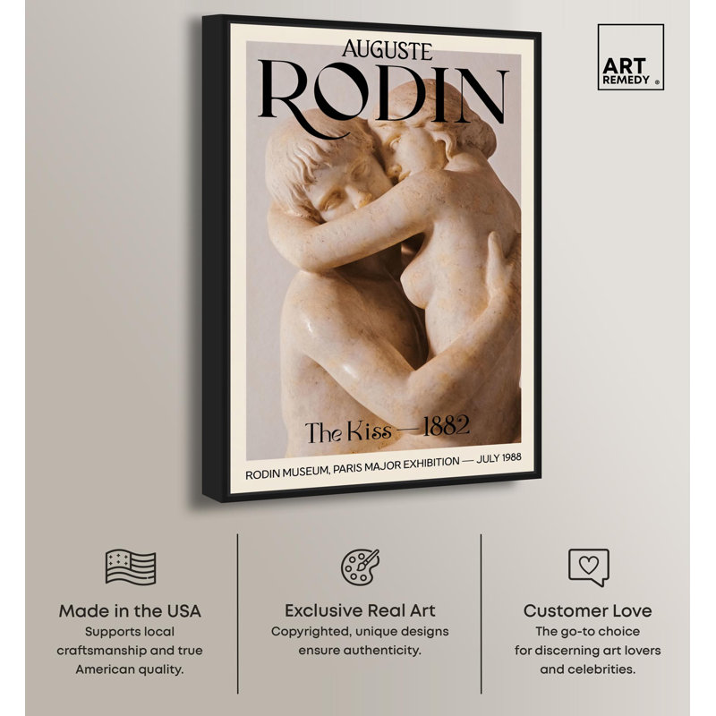 «Love in Stone II», affiches sur toile par Art Remedy, H 25 po x l 17 po, Cadre noir