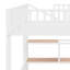 Lit superposé moderne avec escalier de rangement, solution de rangement pratique pour la chambre à coucher-129506185