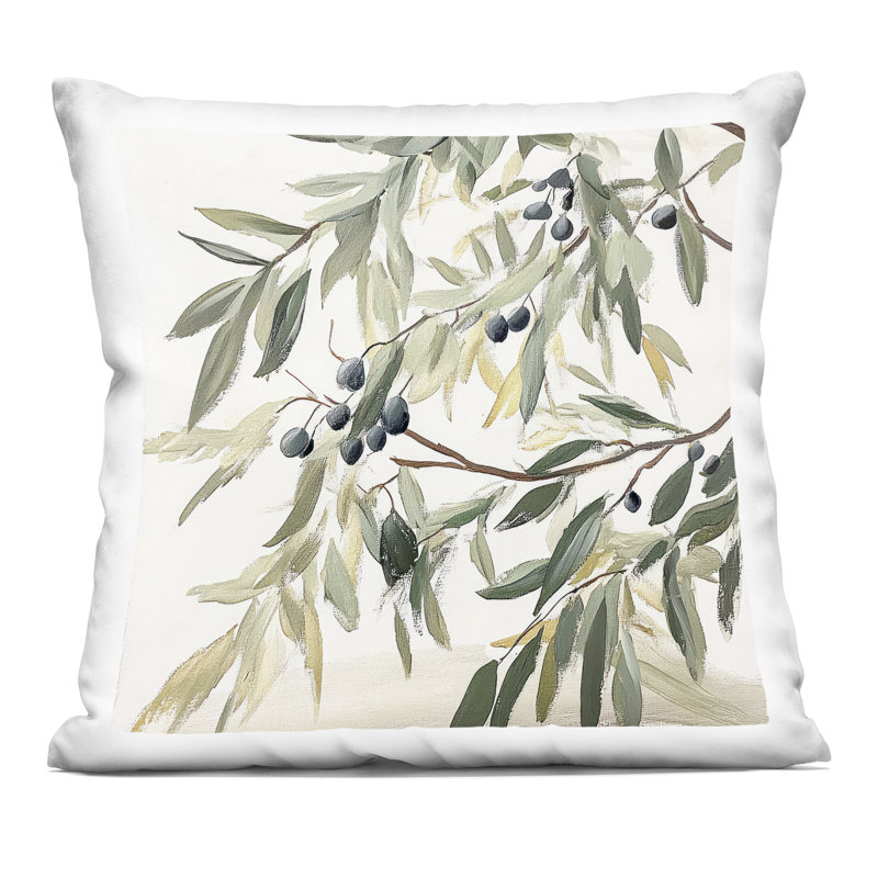 Coussin décoratif imprimé pétales en pastel par Mona Grace