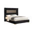 Lit plateforme tapissier contemporain avec simulateur de foyer 3D et audio Bluetooth-1545680937-1545680939