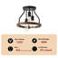 Luminaire semi-encastré 3 lumières à conception moderne