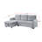 Phenex Seaside Style Reversible Sleeper Sectional Sofa-112618968