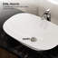 HOROW Basin 60mm L x 40mm W White Ceramic Oval Sink
