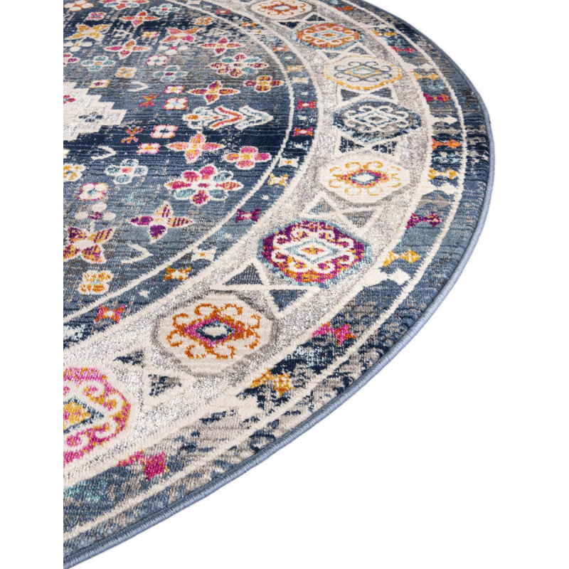 Oriental Indoor Rug, Round 5'1"