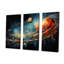 Saturn Ruby Rings Orbiting Elegance - Notre ensemble de décoration murale système solaire-107765895-107765897