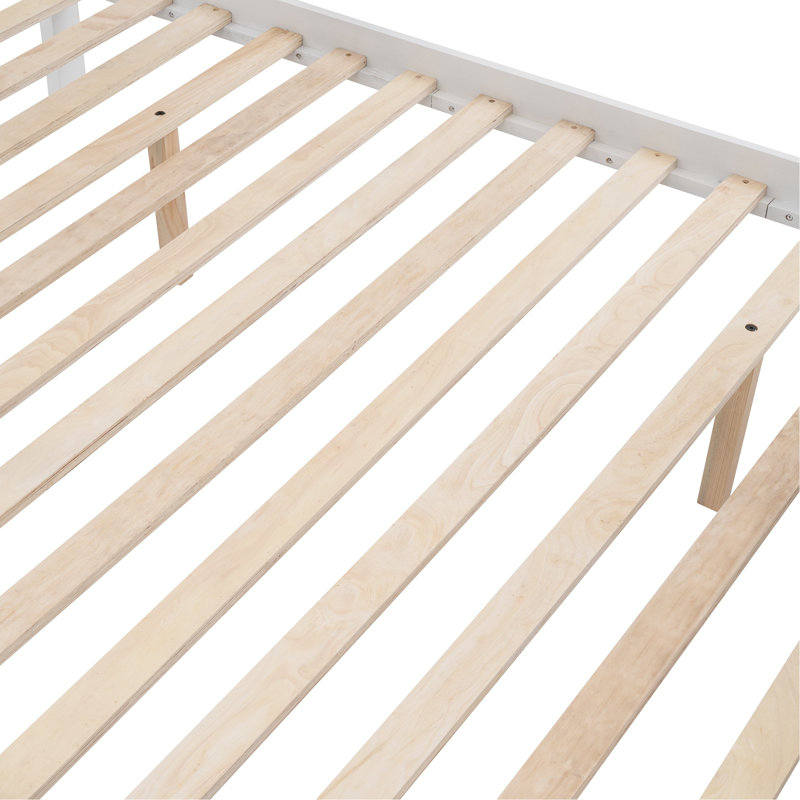Abdeslam Kids Twin Over Full Bunk Bed with Trundle, White