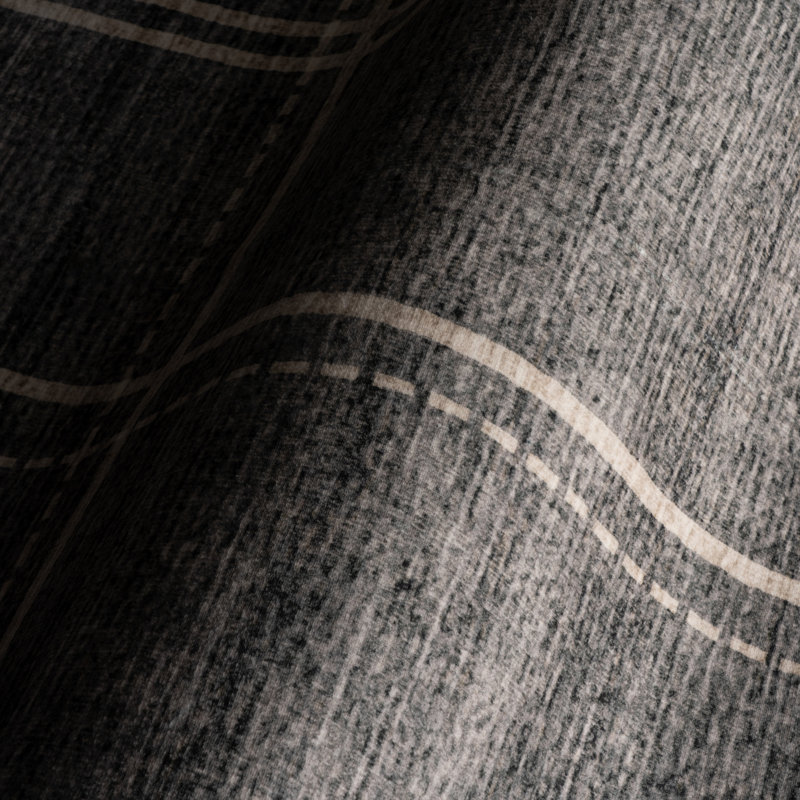  Sabienne Abstract Washable Rug, Rectangle 5' x 7'