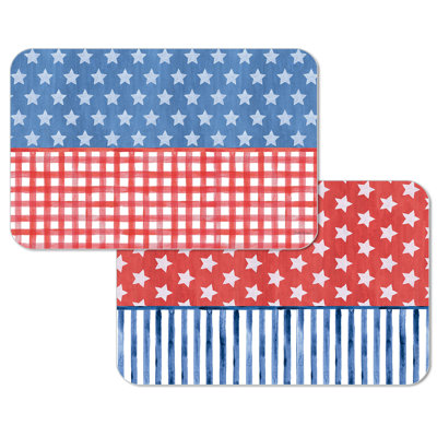 Ensemble de 4 napperons réversibles Americana