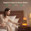 Diffuseur d'aromathérapie 4-en-1 avec lampe à sel de l'Himalaya et humidificateur, diffuseur d'huiles essentielles 200 ml avec veilleuse à DEL 9 couleurs, diffuseur ultrasonique à brume fraîche pour la chambre à coucher, le bureau, la relaxation de yoga