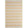 Perci Striped Handmade Flatweave Area Rug in Sun Yellow/Cream