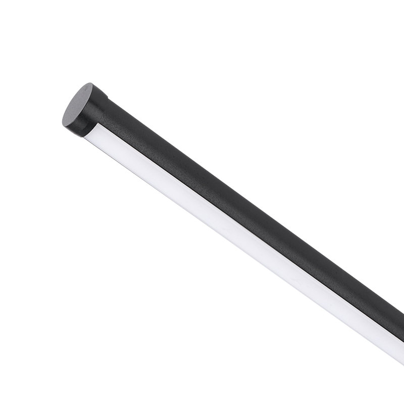 Azayleah 1-Light Black Minimalist Linear Plug-In Wall Sconce