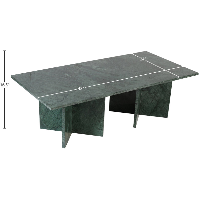 Table basse Verona, Marbre vert