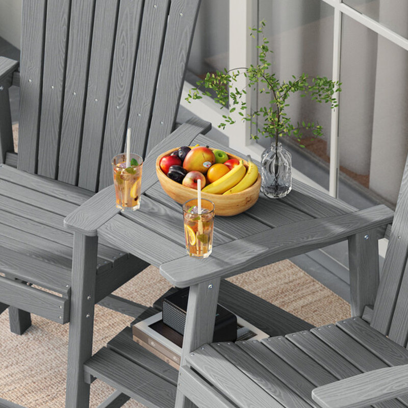Tall Adirondack Chairs Set Of 2, Blue, Grey