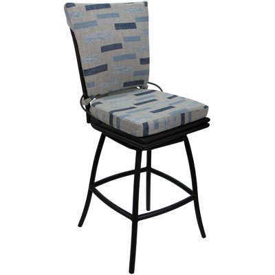Outdoor Or Indoor Patio Counter 26" Bar Stool Without Arms by Red Barrel Studio