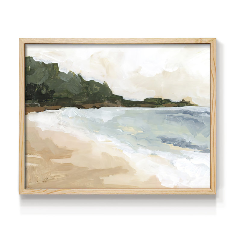 Cove Break I -Framed Print - Restickable, 8" H x 10" W, Natural