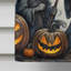 Drapeau de maison d'Halloween en polyester à double face H 40 po x l 28 po