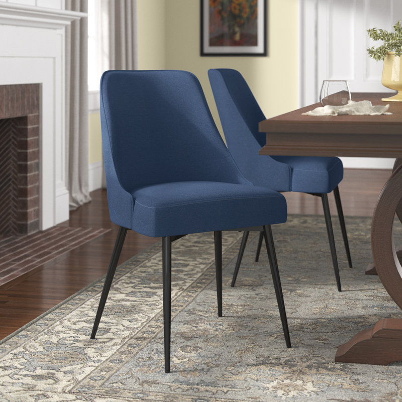 Mcmullan 18'' H Upholstered Side Chair, Blue