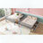 Full Over Full Convertible Bunk Bed with 2 Storage Drawers-1497454557-1497454545