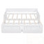 Lit simple en bois avec lit gigogne et deux tiroirs de rangement-2030312573