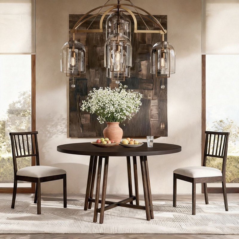 Wales Upholstered Dining Chair (Set of 2), Walnut