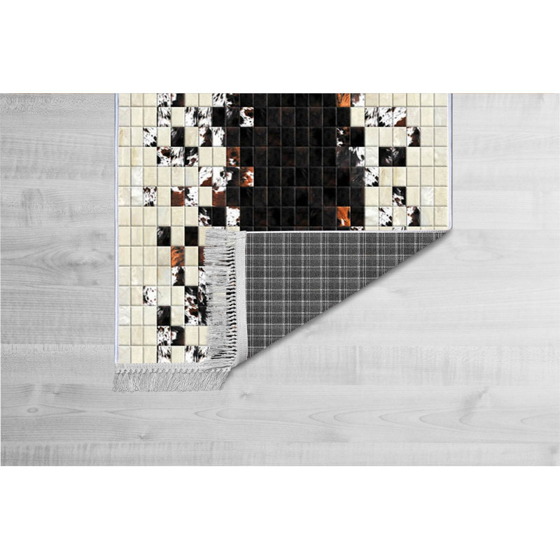 Luxurious Velvet Area Rug (4.6 x 7.2 ft), 100% Antibacterial Fabric, Non-Slip Cotton Backing, Pile Height: 0.4 in | Machine Washable, 3D Digital Print Design | Perfect for Living Room & Bedroom Decor, Soft & Durable