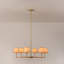 Lustre classique / traditionnel à 6 lumières à intensité variable (ensemble de 2)