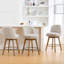 Tabouret de comptoir pivotant 26 po 3PCS avec structure en bois massif et dossier moyen-1043452205-1047842985