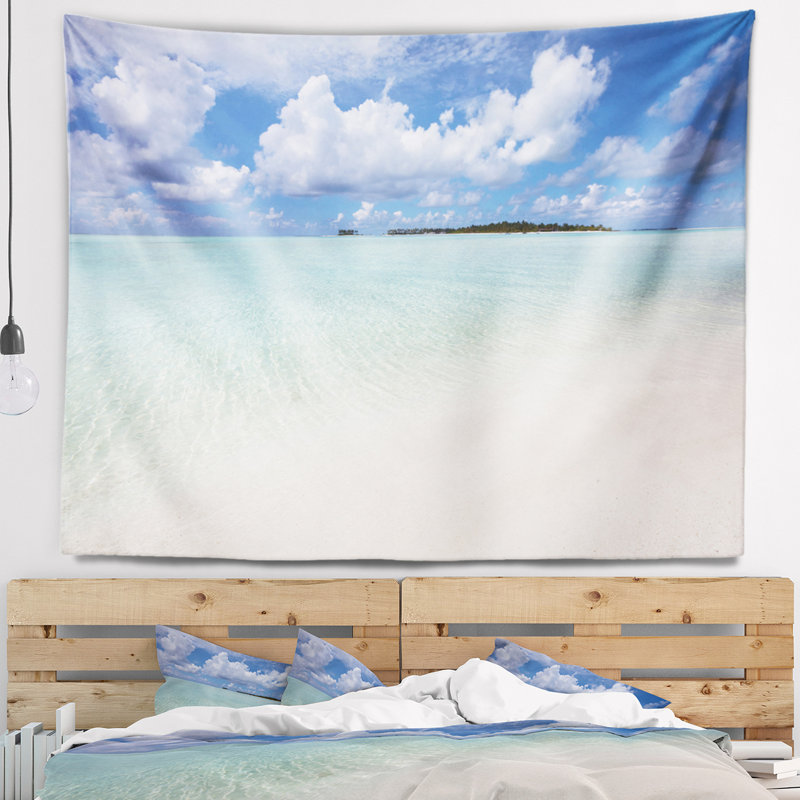 Tapisserie de mer vide seascape de maldives, H 32 po x l 39 po