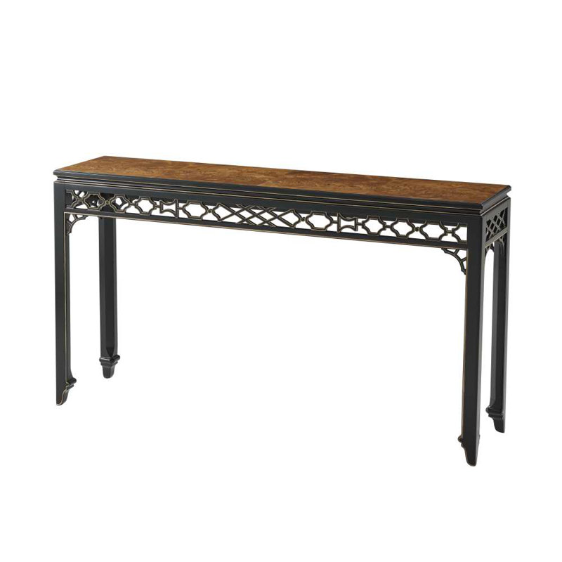 Althorp Living History 60'' Solid Wood Top Console Table, Gold