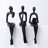 3pcs Modern Minimalist Human Figure Sitting Pose Resin Ornaments,-1407568886
