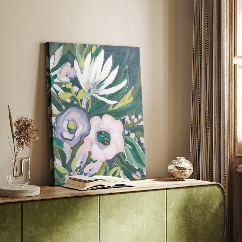 Mauve Jungle Garden II - galerie sur mesure, H 36 po x l 24 po