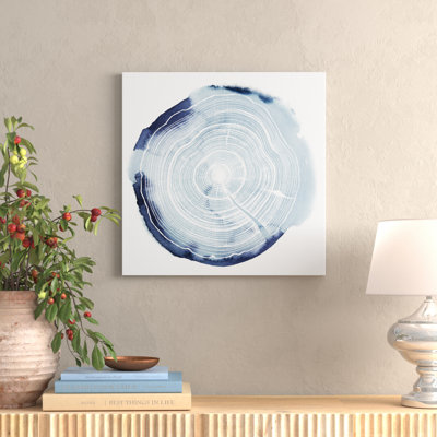 Tree Ring Overlay III by Grace Popp - Wrapped Canvas Painting