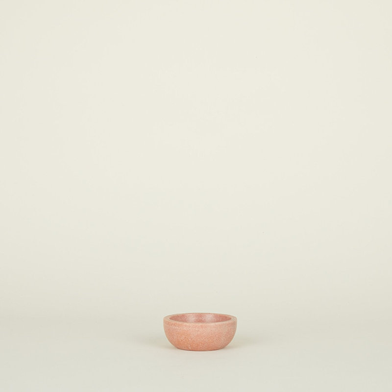 Simple Marble Decorative Bowl, 2" H x 5" W x 5" D, Pink