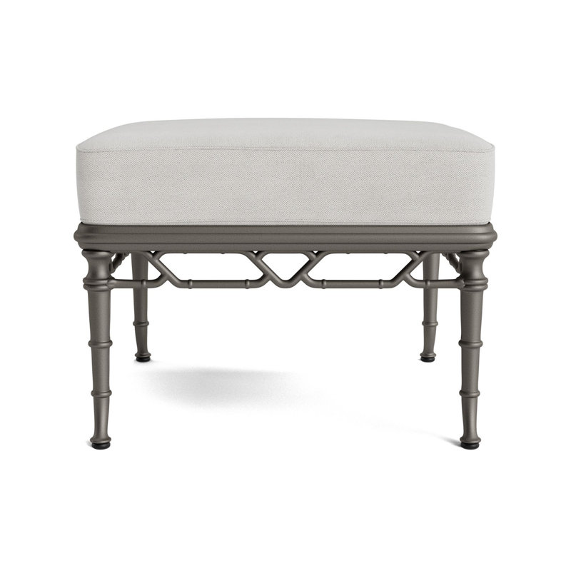 Calcutta Outdoor Ottoman, Mica, Fushion Dove