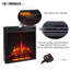 FLAMME Howick Corner Electric Fireplace with surround with 2kW Fireplace Heater White Multiple Colours Available-1943610999