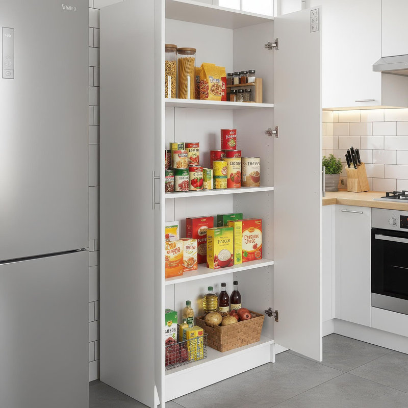 Armoire de rangement polyvalente blanche Modex, White