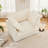 Slip-Covered Armchair With Large Back Cushion And Toss Pillows, Deep Seat Comfy Single Sofa For Relaxation