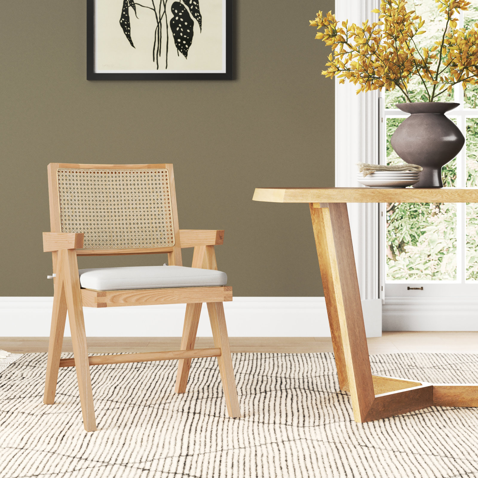 Josephina Rattan Armchair, Natural