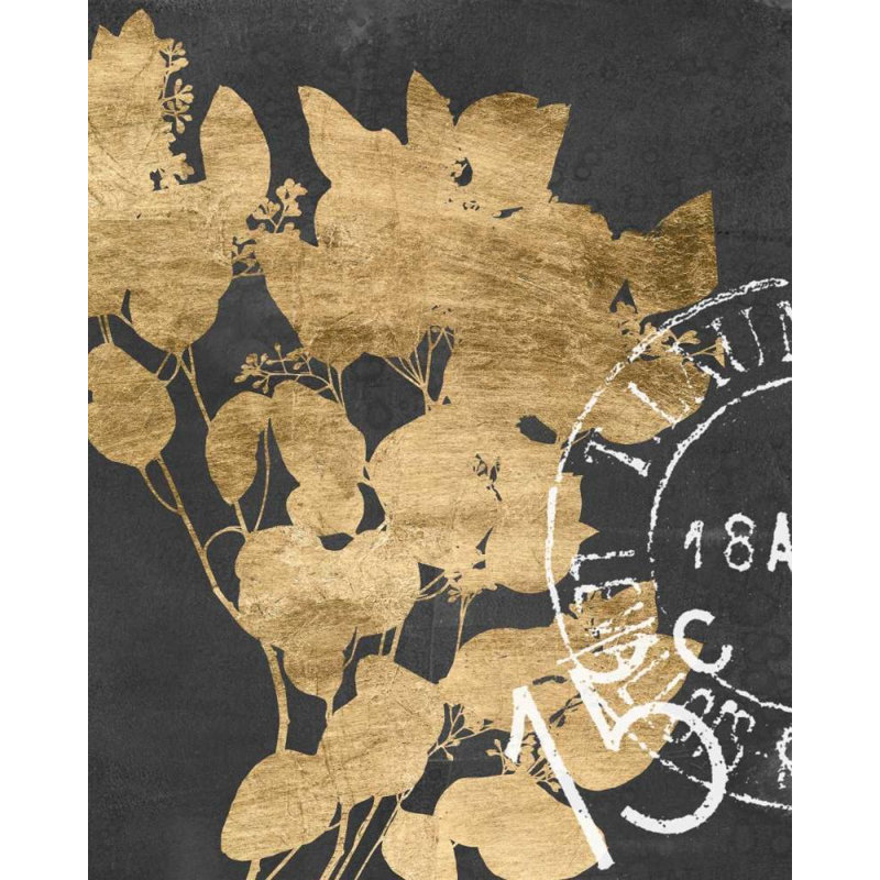 Art sur toile tendue par Red Barrel Studio® Goldberger, Jennifer, titré: Postage Leaves IV, H 18 po x l 15 po