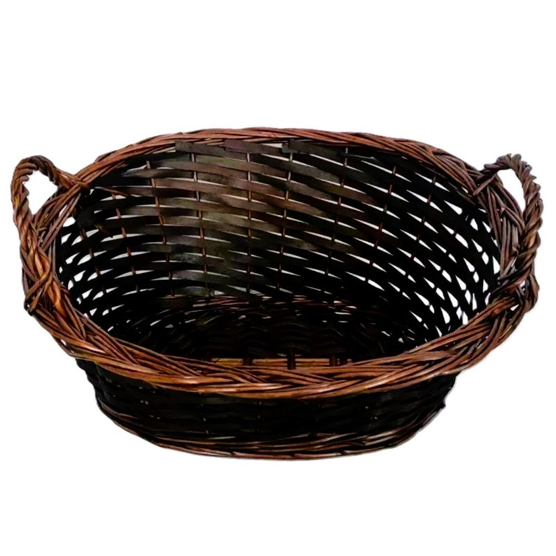 Panier en saule brun avec poignées Sumatra