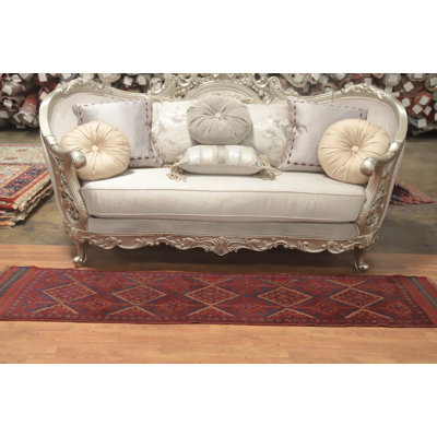 Geometric Traditional Afghan Runner Rug 2x8