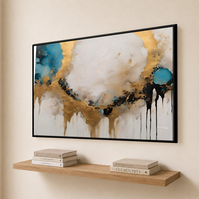 «Acts 16-30 Lifes Most Import Question» par Mark Lawrence, reproduction, H 21,5 po x l 33,5 po x P 2 po, Floater Framed, Noir