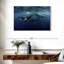 Baleines à bosse sur toile-1078703535
