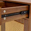 Armoire à chaussures multifonctionnelle moderne en MDF de couleur noyer - se fond parfaitement dans les maisons de style nordique et industriel, dimensions du produit: 34,6 x 13,7 x 43 po.-1227184665