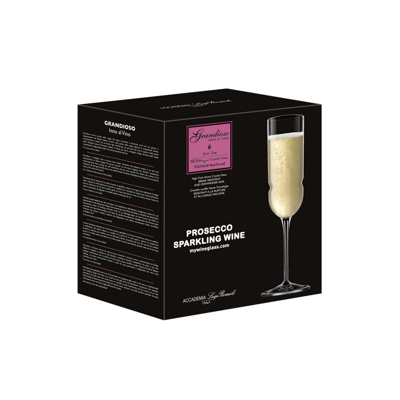 Verres à champagne 7 oz Grandioso Prosecco