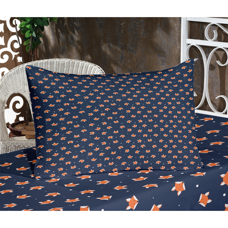 Drap-housse et coussin décoratif Ambesonne, Ensemble de draps-housses pour lit simple TG + 4 t