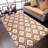 Durnan Hand Tufted Wool Eco-Friendly Area Rugs - Rectangle, Beige Brown Color, Geometric Modern Design, High Pile Thick Handmade Anti Skid Area Rugs for Living Room, Bed Room-2100490630